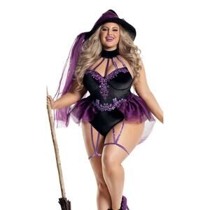 NEW Party King Sugar Plum Witch Plus Size Costume Size 2X
